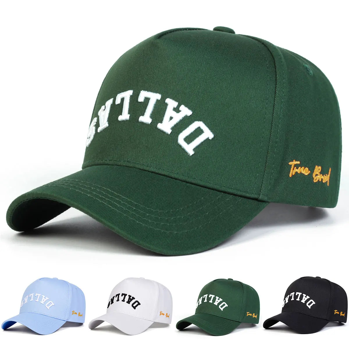 Unisex Dallas Letter Embroidery Baseball Caps Spring And Autumn Outdoor