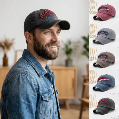 Adjustable Strap Washed Baseball Cap