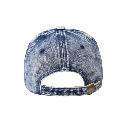 Spring Autumn Wash Denim Woman's Hat Cap Hip Hop Fitted Cap