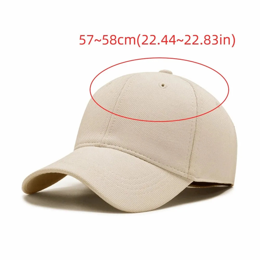 Solid-Color Unisex Breathable Baseball Cap