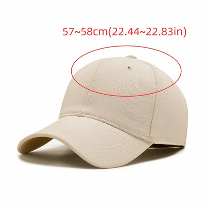 Solid-Color Unisex Breathable Baseball Cap