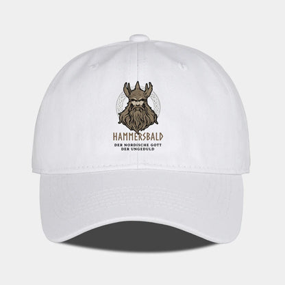 Hammers Bald Printed Baseball Cap Soft Comfortable Lightweight Breathable Adjustable Retro Viking Style