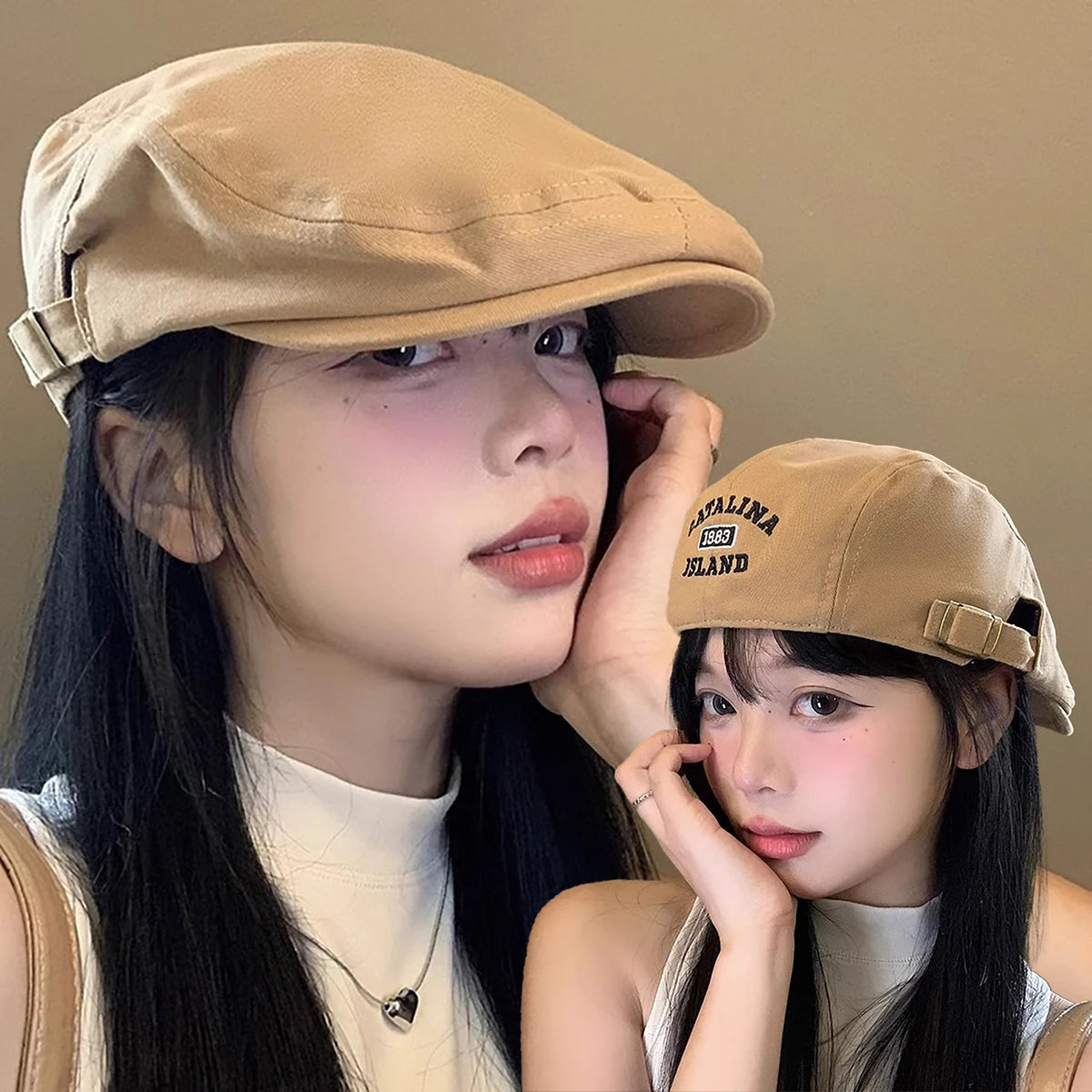Fashion Letter Forward Hat For Women Sunshade Duck Tongue Hats