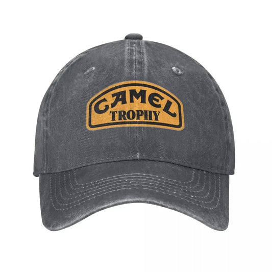 Camel Trophy Classic Logo Unisex Style Baseball Caps Distressed Washed Caps Hat