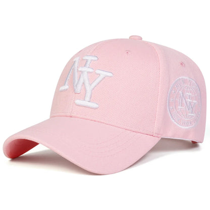 Unisex NY Letter Embroidery Baseball Caps Spring Autumn