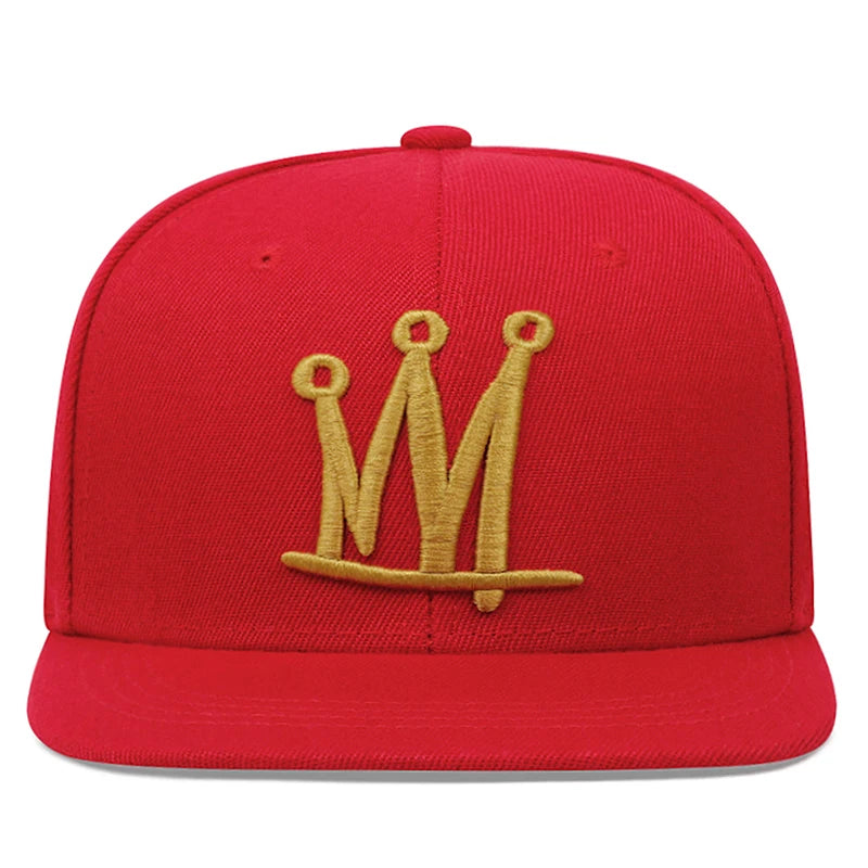 Fashion Men Women Hip Hop Baseball Cap Crown Embroidery Snapback Hat