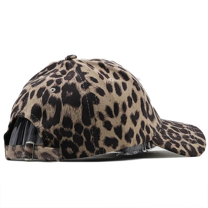 Fish Bone Men Caps Leopard Print Hunting Fishing Men Baseball Cap