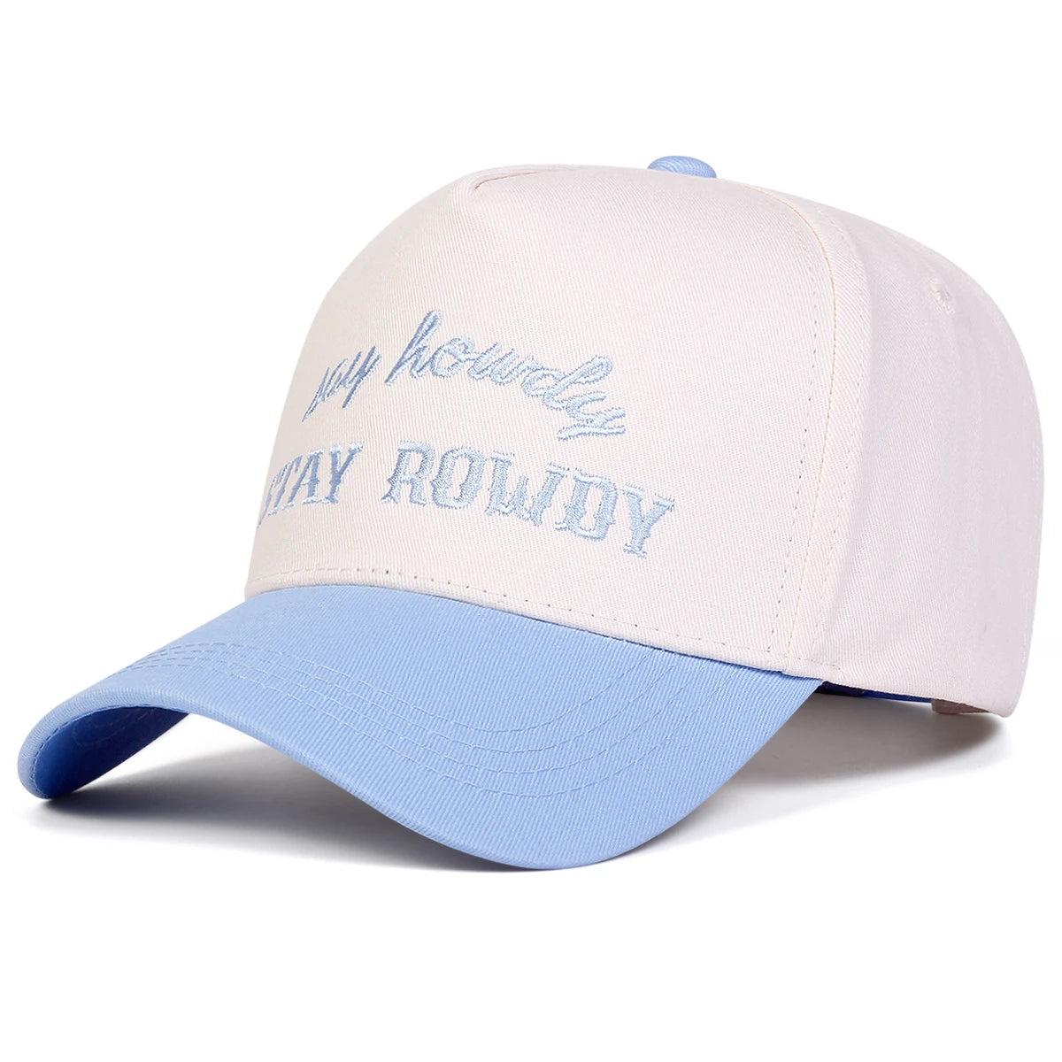 Unisex Stay Rowdy Letter Embroidery Baseball Caps Spring and Autumn