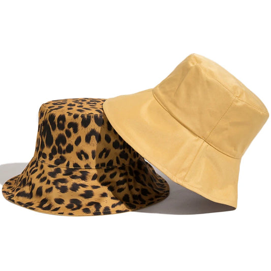 2024 Two Side Leopard Bucket Hat For Women