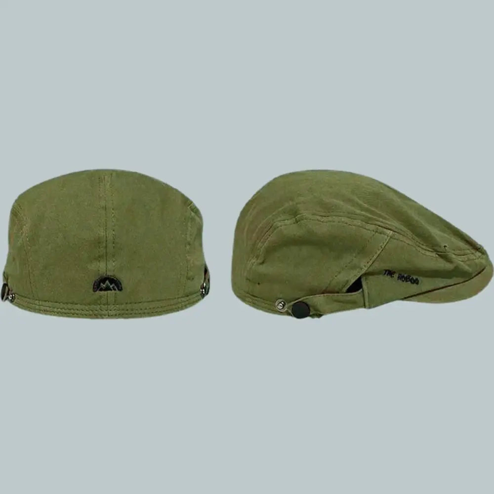 Casual Embroidery Beret Hat Vintage Cotton Newsboy Cap