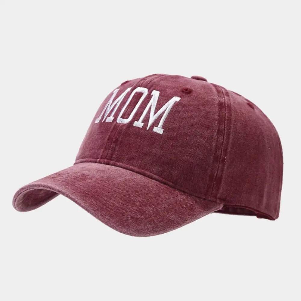 Dad Mom Embroidery Baseball Cap Fashion Women Men Hat Cotton