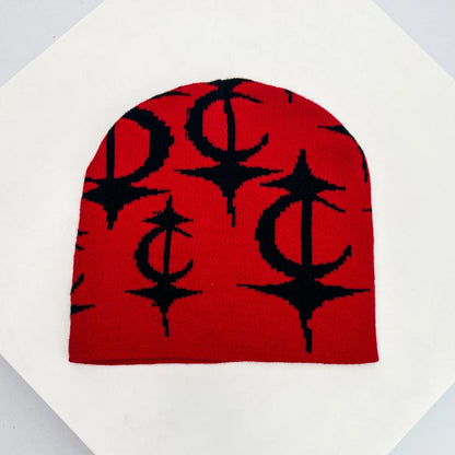 European Style Pattern Wool Knitted Hats Personal Warm Hip Hop