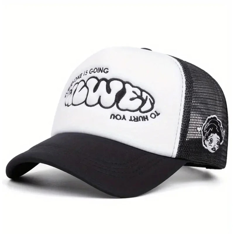 Creative Skateboard Hat Going Women's Side Embroidered Hip Hop Hat