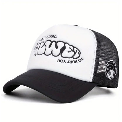 Creative Skateboard Hat Going Women's Side Embroidered Hip Hop Hat