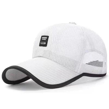 Summer Women Men Mesh Baseball Cap Solid Snapback