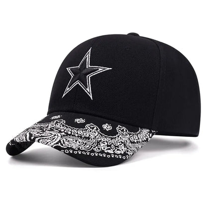 Fashion Embroidery Mens Womens Summer Snapback Cap Cashew Pattern Snapback Hip Hop