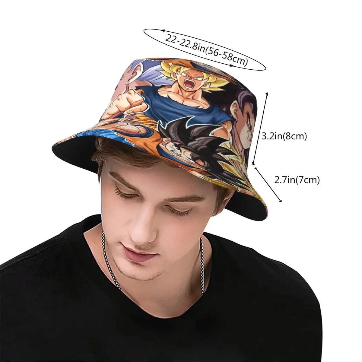 Street Dragon Ball Z Bucket Hat Woman Packable Camping Japan Cartoon Fishing Fisherman Cap Summer