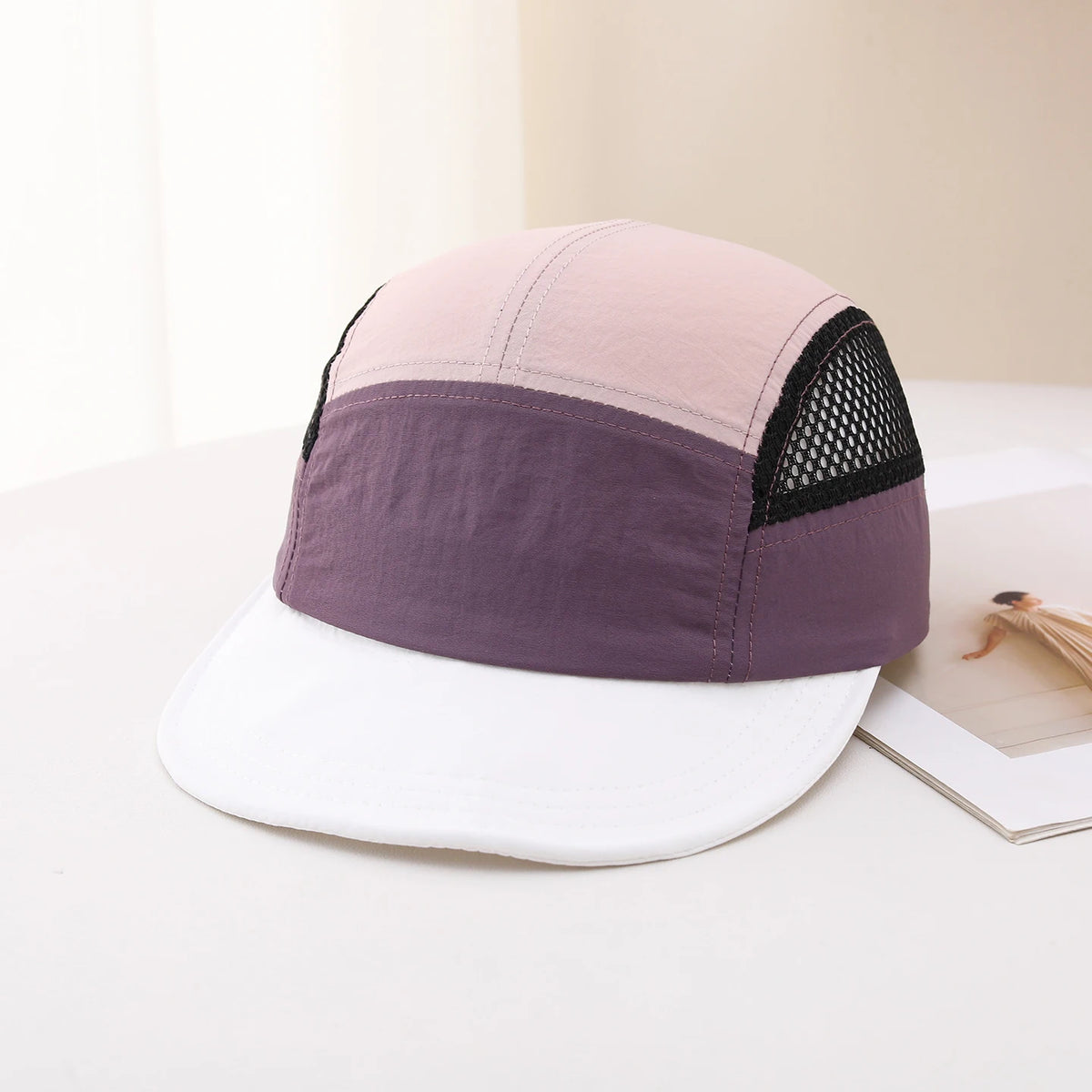 Spring/Summer Five-Panel Lightweight Quick-Drying Mesh Baseball Cap