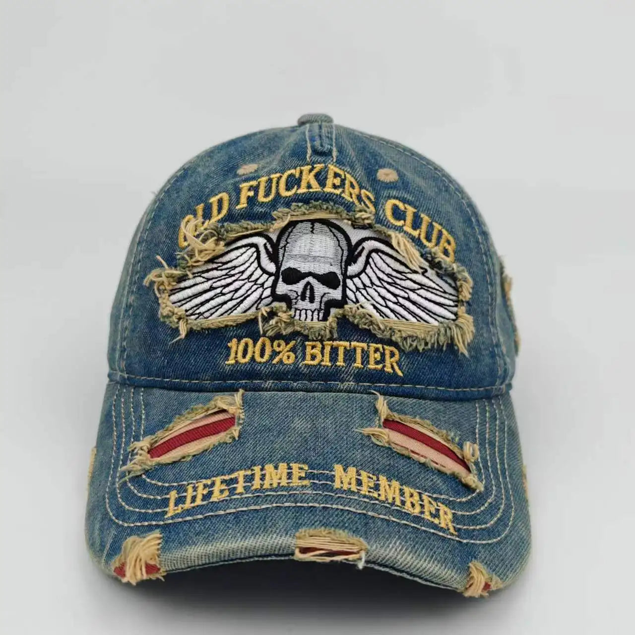 Cap Printed Embroidered 250th Anniversary Ripped Baseball Cap