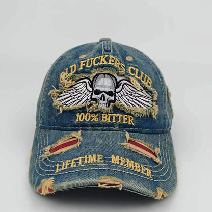Cap Printed Embroidered 250th Anniversary Ripped Baseball Cap