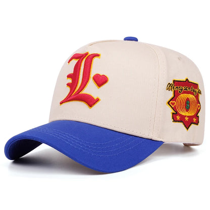 Simple Baseball Hat L Letter Embroidered Street Pop Hip Hop Hat