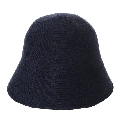 Portable Warm Wool Bucket Hat Casual Foldable Panama Hat