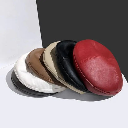 New Women's Hat Beret New Fashion All-Match Houndstooth Female