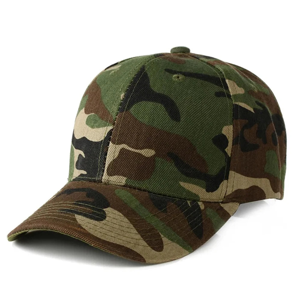 Men Women Camouflage Baseball Cap Outdoor Sun Protection Duckbill Cap For Sports