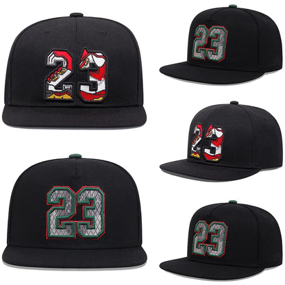 Fashion Street HipHop Hat Outdoor Cycling Sunshade Skateboard Hat Male Female Same Style Flat Edge Baseball Hat