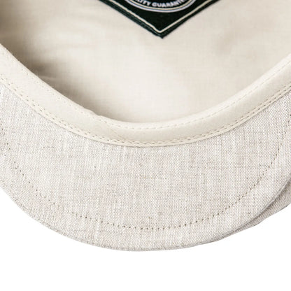 Linen Flat Cap For Men Women Herringbone Linen Newsboy Cap