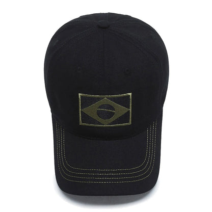 Unisex Brazilian Flag Embroidery Tactical Baseball Cap Classic Fashion