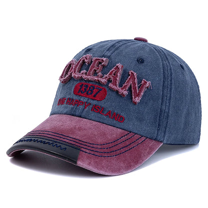 Unisex Baseball Cap Ocean 1387 Letter Embroidery Dad Hat Women Men