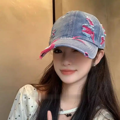 Retro Color Denim Baseball Cap