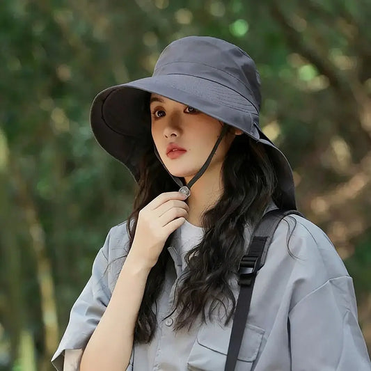 Gifts Adjustable Women's Sun Hat Neck Protection