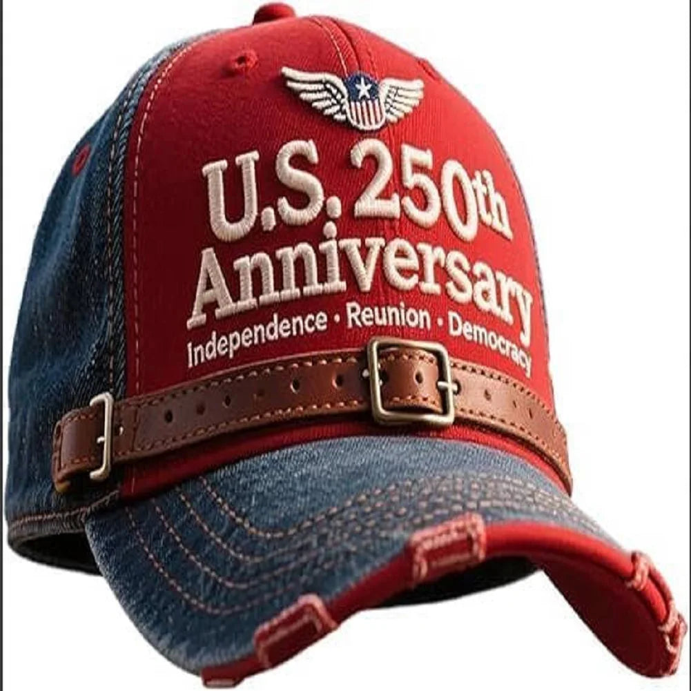 US 250th Anniversary Baseball Caps Retro Washed Cap