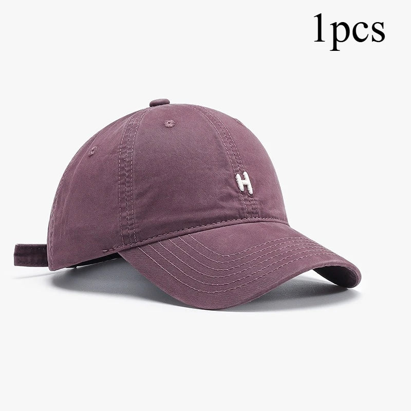 Stylish Letter Embroidered Baseball Cap Sun Protective Breathable Adjustable Hat Unisex Baseball Cap