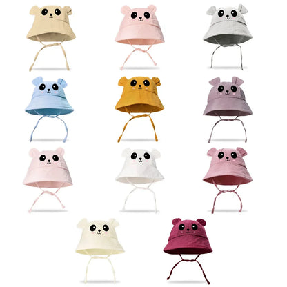 Cute Baby Bear Hat For Boys And Girls Breathable Beach Hat