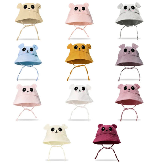 Cute Baby Bear Hat For Boys And Girls Breathable Beach Hat
