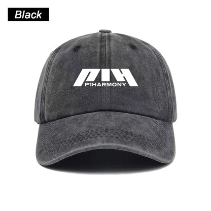 Baseball Cap Washed Printed Trucker Style Unisex