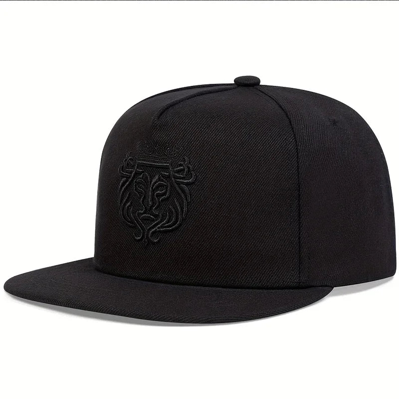 Unisex Lion Crown Embroidery Hip-Hop Hats