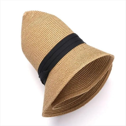 Extra Large Panama Straw Hat Summer Wide Brim UV Protection Adjustable