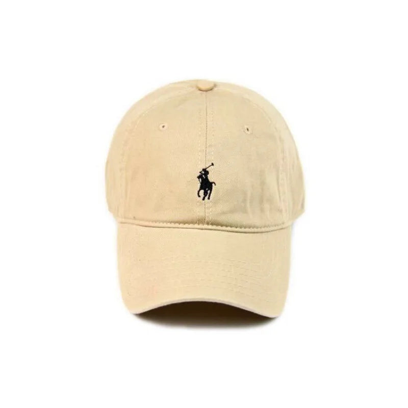 Unisex Cotton Baseball Cap Fashion Dad Polo Embroidery Soft Breathable