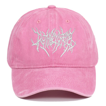 Vintage Washed Punk Hip Hop Baseball Cap Embroidered Dad Hat Vintage Classic Style