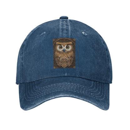 Owl Beliefs Print Baseball Caps Snapback Denim Hats