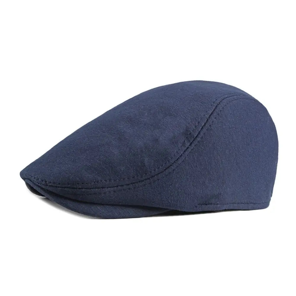 Fashion Soft Beret Hat Solid Color Casual Newsboy Hat