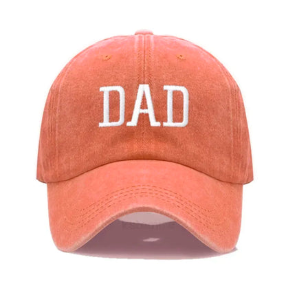 DAD MOM Embroidery Pure Cotton Baseball Cap Fashion Sport Golf Caps Sun Hat