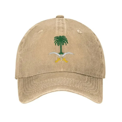 Personalized Cotton Emblem Of Saudi Arabia Baseball Cap