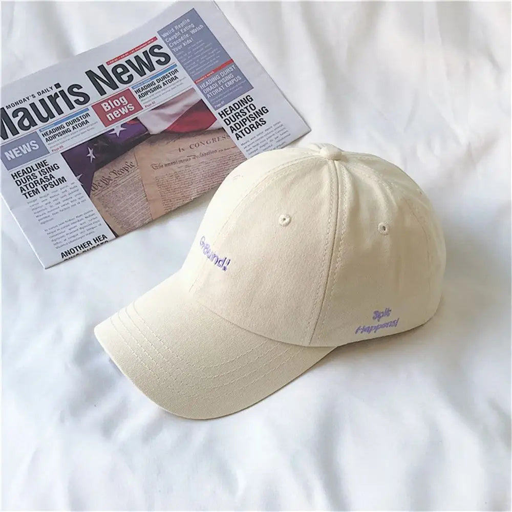 Korean New Fashion Letter Embroidery Baseball Cap