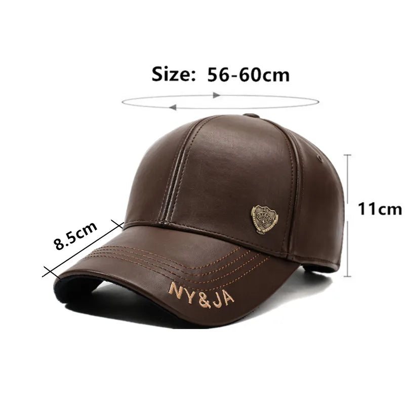 New Winter Plush Thickened Warm Baseball Caps For Men