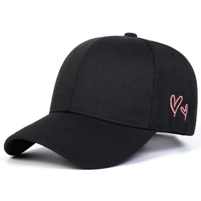 Unisex Love Embroidery Baseball Caps Spring and Autumn